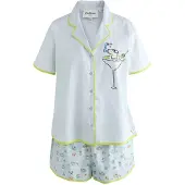 Cath Kidston Shorty 'Stanley Dog' pastelblå / kiwi / sort