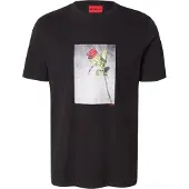 HUGO Bluser & t-shirts 'Durose' lysegrå / grøn / rød / sort