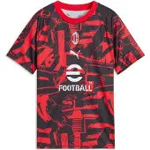 Puma Milan Trænings T-Shirt Pre Match - Rød/Sort Børn, størrelse 128 cm