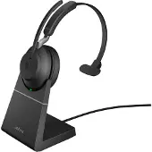 Jabra Evolve2 65 Mono LINK380A Trådløst Headset + Dock, MS, Sort - A - Som ny