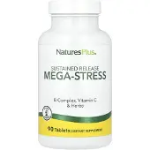NaturesPlus , Mega-Stress, Sustained Release, 90 Tabletter