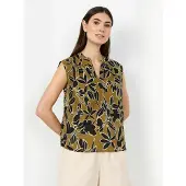 Soyaconcept Bluse 'Feo' sennep / sort / offwhite