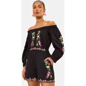Love & roses Jumpsuit gul / lysegrøn / pink / sort