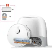 Roborock Qrevo Curv 2 FlowX, Støvpose, Hvid, Rund, Støvpose, 3 hjul, 0,324 L