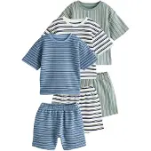Next Nattøj safir / pastelgrøn / sort / offwhite