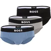 BOSS BOSStil mænd. 50546561 Set 3 slips One grå, blå, sort (M), Afslappet, Bomuld