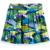 Scotch & Soda Printed Viscose Nederdel