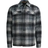 PME Legend Skjorte 'Shirt jacket with check pattern' mørkeblå