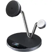 Anker Prime trådløs opladningsstation (3-i-1 MagGo AirCool dock-stativ) - sort