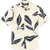 Garcia Skjorte navy / røgblå / hvid / uldhvid