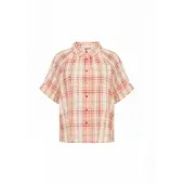 Soyaconcept Bluse 'Farus' abrikos / rød / hvid