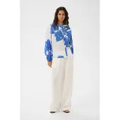 Soaked in luxury Bluse 'SLJoanne' blå / hvid