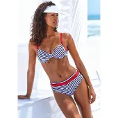 s.Oliver Bikinioverdel navy / hvid