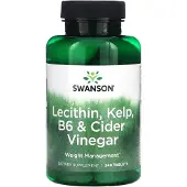 Swanson Health , Lecithin, Kelp, B6 & Cider Eddike, 240 Tabletter