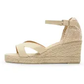 Castañer Sandaler ' BRUNA ' elfenben