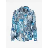 KOROSHI Bluse blå / lyseblå / grå / offwhite
