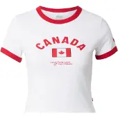 Levi's Shirts 'Canada  Ringer Tee' grenadine / hvid