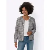 HEINE Cardigan mørkeblå / lysebrun