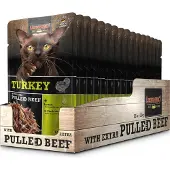 Leonardo - Kalkun + ekstra pulled beef - Pose - 16 x 70 g