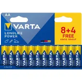 Varta Longlife Power AA batteri - 12 pk.