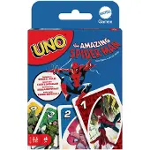 Mattel Games UNO The Amazing Spider-Man-kortspil til b?rn, voksne og familie med kortspil og specialregler inspireret af Marvel Comic Book Series