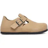 Birkenstock Slipper 'LONDON OILED LEATHER TOBACCO BROWN' brun