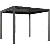 PRIMEYARD 3,5x3m Pergola, lameltag, antracitgrå