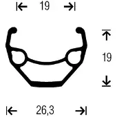 Gurpil Nainer 29´´ 6b Disc Mtb Forhjul