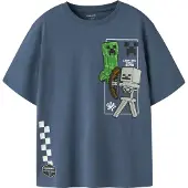 Name it T-shirt - NkmJun - Minecraft - Vintage Indigo - - 9-10 år (134-140) - T-Shirt