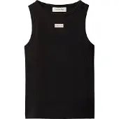 Calvin Klein Top - Rib - Ck BlackBLACK - - 8 år (128) - Tanktop