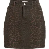 Vila Vichia Leopard-print Mininederdel