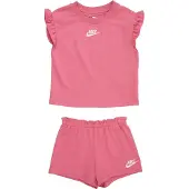 Nike Shortssæt - T-shirt/ Shorts - Peony m. Logo - - 5 år (110) - Shorts