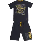 KOROSHI Sæt navy / gul