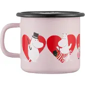 Muurla Moomin emaljekrus 25 cl Heart