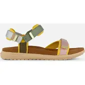 Woden Sandaler 'Line Lite' brun / lysegrå / oliven / lyserød