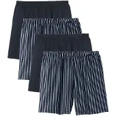 Calida Boksershorts 'Prints Benefits' blå / mørkeblå / offwhite