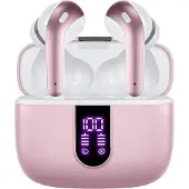 INF Trådløse høretelefoner med mikrofon og touch-betjening Pink