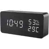 INF Digital LED vækkeur - sort