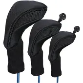 INF Golfkøllebetræk - 1, 3 & 5 Woods Black