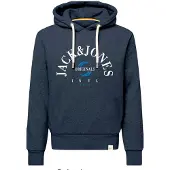 Jack & Jones Sweatshirt 'JORWonder' blå / marin / hvid