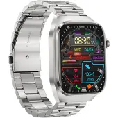 INF Smartur med metalarmbånd EKG, puls, blodtryk, søvn, skridttæller Silver