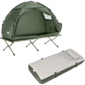 SoBuy Campingsæt med telt, madras og seng