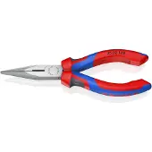 Knipex Fladrundtang med skær sort atramenteret 160 mm