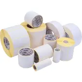 Zebra Z-Select 2000T - Perforeret, ikke-perforerbar akrylklæbeetiket med mat overflade - 32 x 70 mm - 8400 etiket(ter) (4 rulle(r) x 2100) (3007205-T)