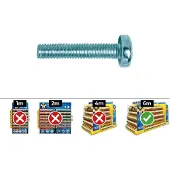 APOLO MEA 7985 6x25 Mm Philips Pan Metrisk Rundhovedskrue 250 Enheder