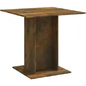 vidaXL Spisebord 80x80x75 Cm Konstrueret Træ - Røget eg