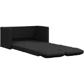 vidaXL 2-i-1 sovesofa 112x174x55 cm stof sort