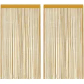 vidaXL trådgardiner 2 stk. 100x250 cm gylden