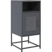 vidaXL sengebord 36x39x78 cm koldvalset stål antracitgrå