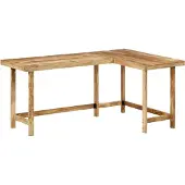 vidaXL skrivebord 165x110x75 cm massivt mangotræ